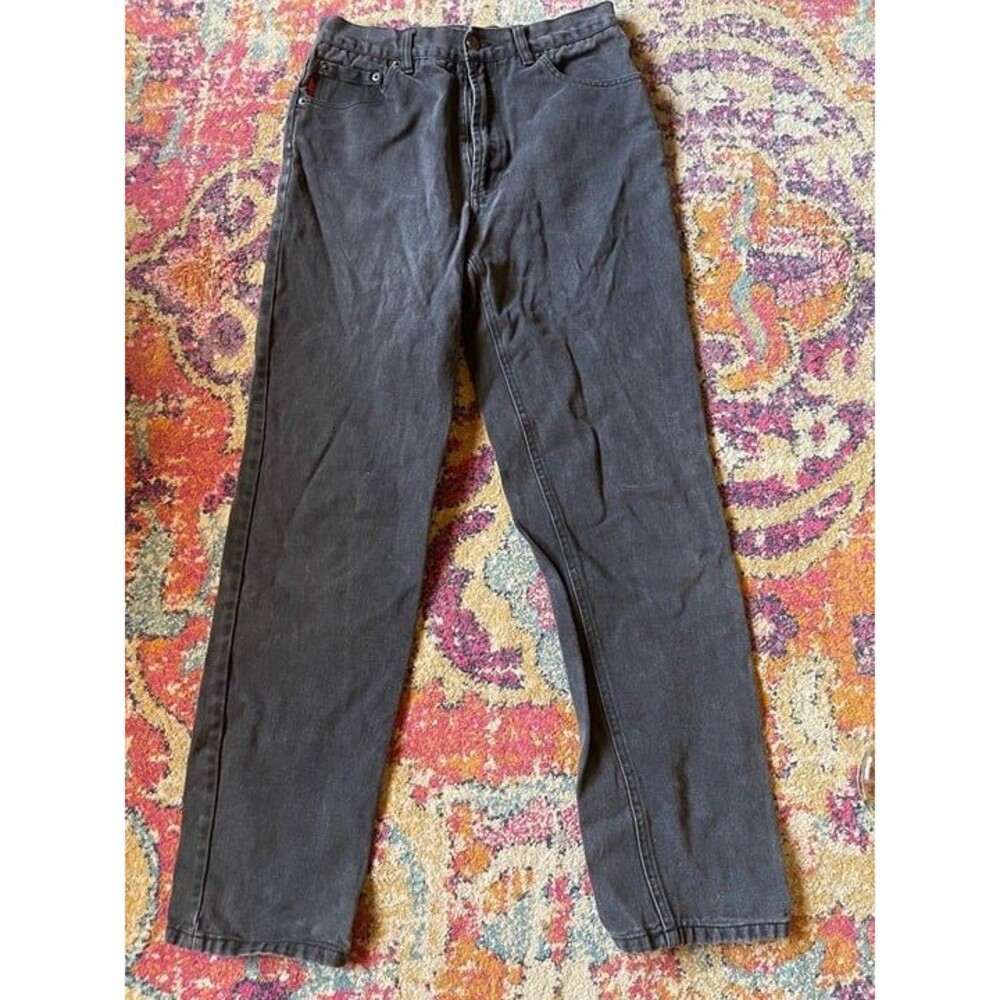 90s Bugle Boy Jeans 705 Black Faded Denim 30x32